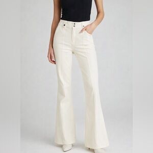 Derek Lam Crosby 10 Cream Pants